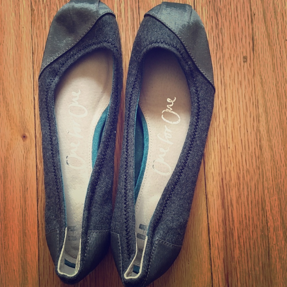 TOMS Wool & Satin Flats